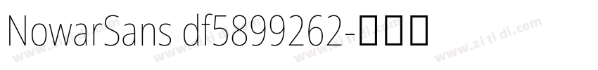 NowarSans df5899262字体转换